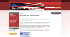 Desktop Screenshot of mainstreetsportswear.com