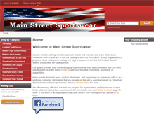 Tablet Screenshot of mainstreetsportswear.com